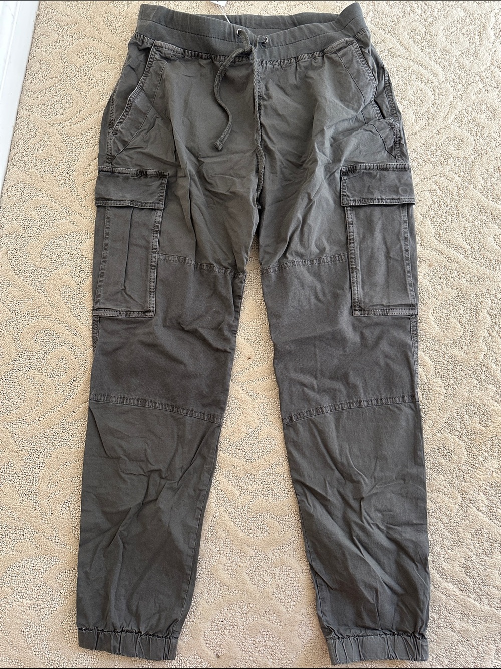 James Perse Charcoal Cargo Jogger Pants Size 1 NWT